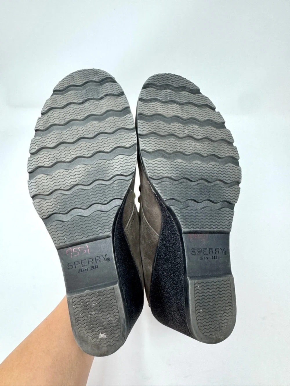 Sperry Women's Celeste Prow Wedge Ankle Booties - Gray Leather
